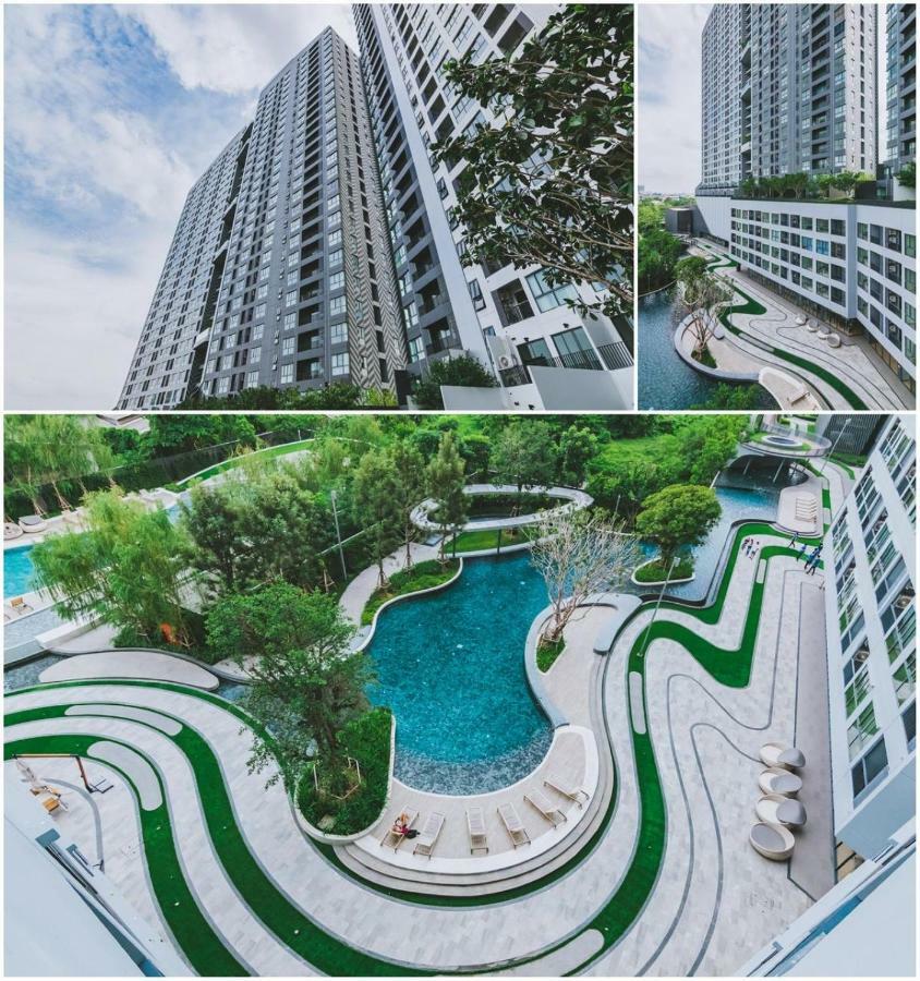 Ferienwohnung Ideo O2网红泳池 32F Skyline view Bitec BTS Bangna400米 Bangkok Exterior foto